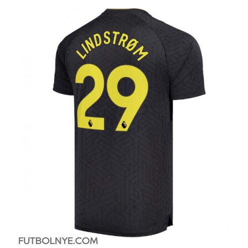Camiseta Everton Jesper Lindstrom #29 Visitante Equipación 2024-25 manga corta